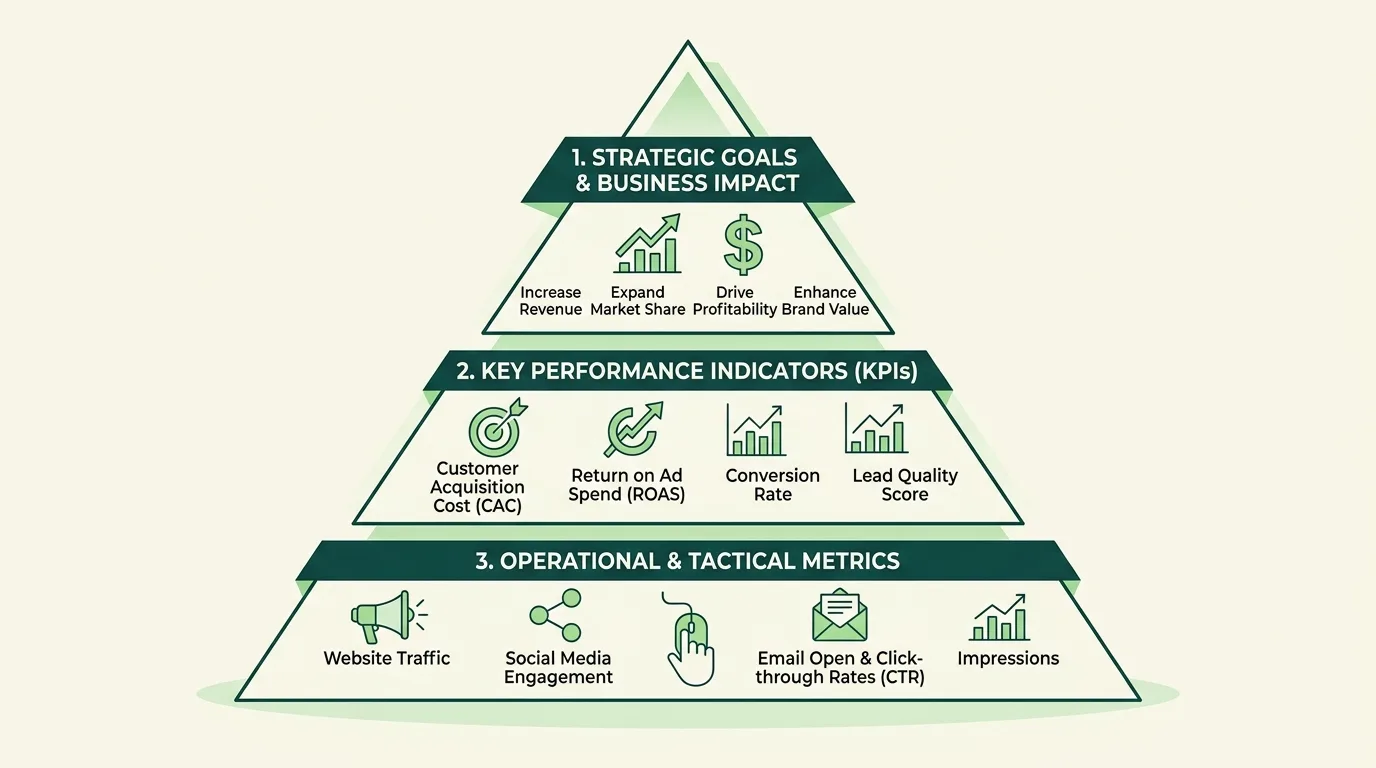 Marketing measurement hierarchy.